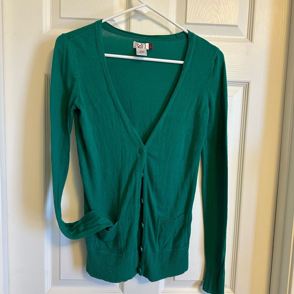 Green Cardigan